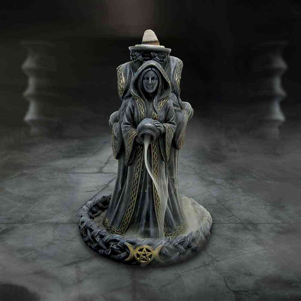 Nemesis Now - Triple Moon Goddess 15.5cm Backflow Incense burner - Multicolours